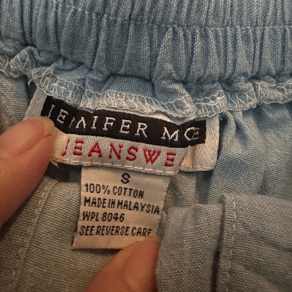 Jennifer Moore cotton Denim Skirt Buttons all the way down Small with pockets - Picture 9 of 11